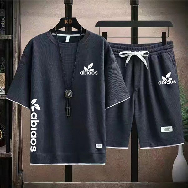men sets fashion tracksuit men short sleeve t shirts+sport shorts suit men casual men clothing mens joggers sets, Gray
men sets fashion tracksuit men short sleeve t shirts+sport shorts suit men casual men clothing mens joggers sets, Gray