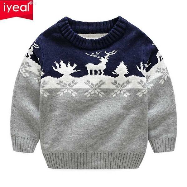 iyeal autumn winter kids cartoon christmas deer sweater children new year clothing boys girls cotton pullover baby costumes 201128 l230710, Blue
iyeal autumn winter kids cartoon christmas deer sweater children new year clothing boys girls cotton pullover baby costumes 201128 l230710, Blue