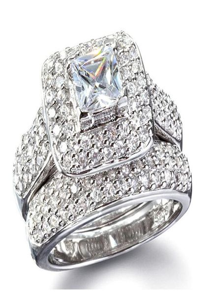 size 5678910 jewelry princess cut 14kt white gold filled full z gem simulated diamond women wedding engagement ring set w8671584, Silver
size 5678910 jewelry princess cut 14kt white gold filled full z gem simulated diamond women wedding engagement ring set w8671584, Silver