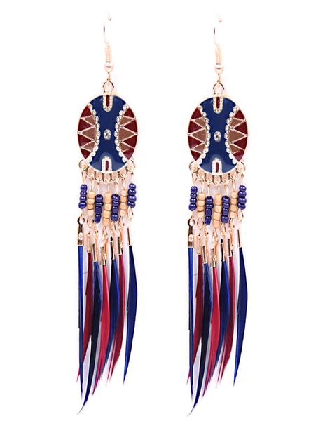 earrings for women colorful enamel beads boho earrings long feather tassel drop ethnic earings new brincos7476671, Golden
earrings for women colorful enamel beads boho earrings long feather tassel drop ethnic earings new brincos7476671, Golden