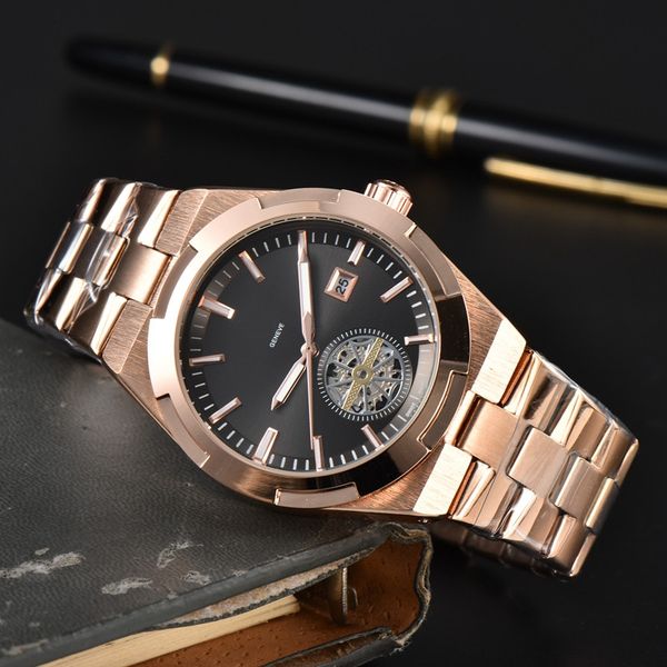 wristwatches for men 2023 new mens watches three stitches quartz watch luxury brand designer clock with calendar function steel belt fashion, Slivery;brown
wristwatches for men 2023 new mens watches three stitches quartz watch luxury brand designer clock with calendar function steel belt fashion, Slivery;brown