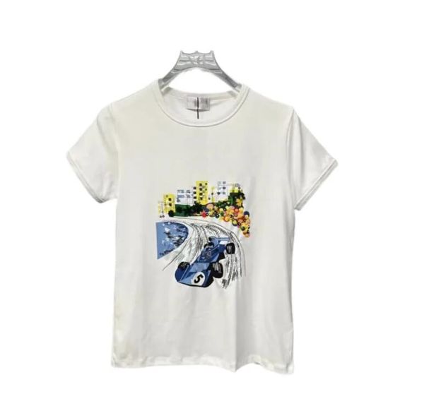 2023 fashion designer t-shirts beaded t-shirt for women with car pattern summer white, Black
2023 fashion designer t-shirts beaded t-shirt for women with car pattern summer white, Black