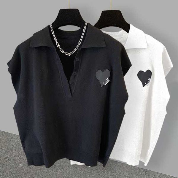 stussys trendy love label design feeling polo collar sleeveless t-shirt summer ins fashion versatile tank for men and women loose fit, White;black
stussys trendy love label design feeling polo collar sleeveless t-shirt summer ins fashion versatile tank for men and women loose fit, White;black