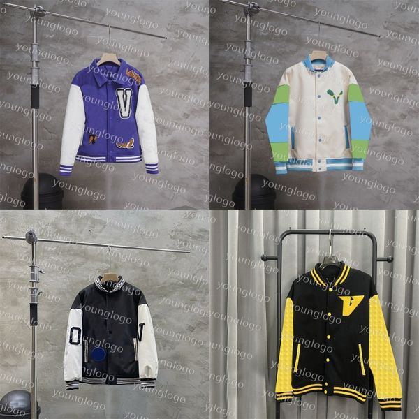 varsity baseball jacket men clothing designer womens loose long sleeve coats spring autumn casual retro embroidery jackets, Black;brown
varsity baseball jacket men clothing designer womens loose long sleeve coats spring autumn casual retro embroidery jackets, Black;brown