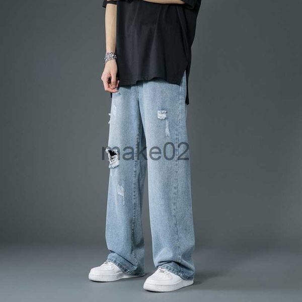 men's jeans 2022 spring summer men's ripped wide leg jeans korean trend straight baggy denim pants male vintage blue trousers x071
men's jeans 2022 spring summer men's ripped wide leg jeans korean trend straight baggy denim pants male vintage blue trousers x071
