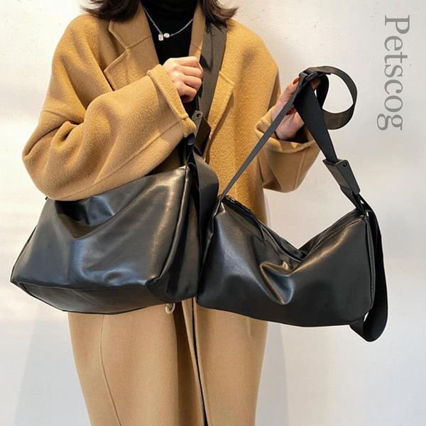 evening bags fashion pu leather shoulder for women soft large capacity travel crossbody bag vintage casual ladies handbags student 230710
evening bags fashion pu leather shoulder for women soft large capacity travel crossbody bag vintage casual ladies handbags student 230710