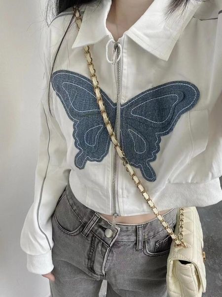fur jackets for women cropped butterfly long sleeve zip up sweatshirt casual coats fashion korean y2k jacket 2023 ropa mujer, Black
fur jackets for women cropped butterfly long sleeve zip up sweatshirt casual coats fashion korean y2k jacket 2023 ropa mujer, Black