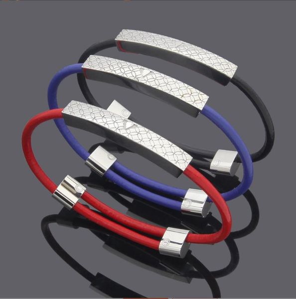 tennis european and american designer brands fashion jewelry letter printed plaid square stripe leather bracelet with four flower black red, Golden;silver
tennis european and american designer brands fashion jewelry letter printed plaid square stripe leather bracelet with four flower black red, Golden;silver