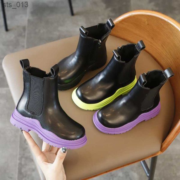 retro fashion children' boots autumn new british style boys girls soft leather chelsea boots platform kids ankle rubber boots l230518, Black;grey
retro fashion children' boots autumn new british style boys girls soft leather chelsea boots platform kids ankle rubber boots l230518, Black;grey