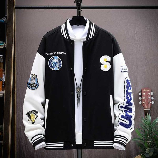 men's jackets casual spring autumn men's baseball jackets letters embroidery uniform loose bomber coats streetwear hip hop clothin, Black;brown
men's jackets casual spring autumn men's baseball jackets letters embroidery uniform loose bomber coats streetwear hip hop clothin, Black;brown
