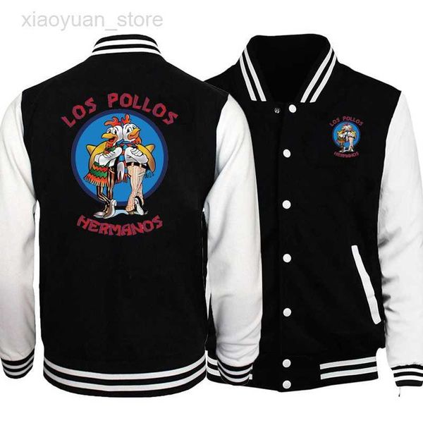 men's jackets -los pollos hermanos baseball uniform sweatshirt costume spring autumn men women hoodie casual jacket hkd230710, Black;brown
men's jackets -los pollos hermanos baseball uniform sweatshirt costume spring autumn men women hoodie casual jacket hkd230710, Black;brown