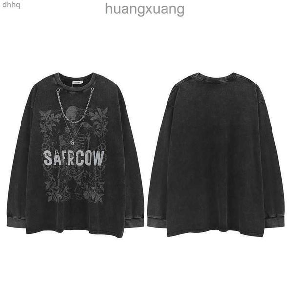 stussys high street west coast skull dark fashion brand hip hop with necklace strips men's and women's long sleeve t-shirts fashio, Black
stussys high street west coast skull dark fashion brand hip hop with necklace strips men's and women's long sleeve t-shirts fashio, Black