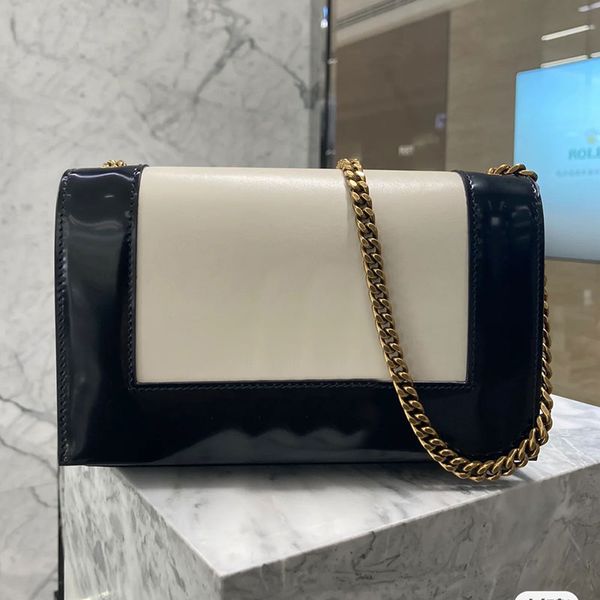designer flap crossbody bag women chain shoulder bags genuine leather black-white stitching golden hardware handbags purse thread
designer flap crossbody bag women chain shoulder bags genuine leather black-white stitching golden hardware handbags purse thread
