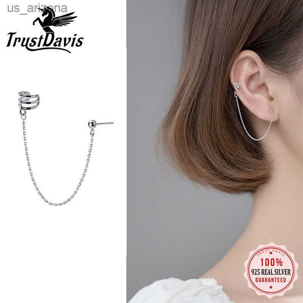 trustdavis 1pcs genuine fashion 925 sterling silver beads chain clip stud earrings for women wedding party fine jewelry db1085 l230620, Golden;silver
trustdavis 1pcs genuine fashion 925 sterling silver beads chain clip stud earrings for women wedding party fine jewelry db1085 l230620, Golden;silver