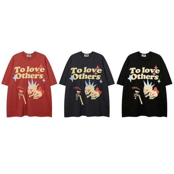 designerins high street dark fashion brand trendy street skull letter foam short sleeve t-shirt half sleeve shirt, White;black
designerins high street dark fashion brand trendy street skull letter foam short sleeve t-shirt half sleeve shirt, White;black
