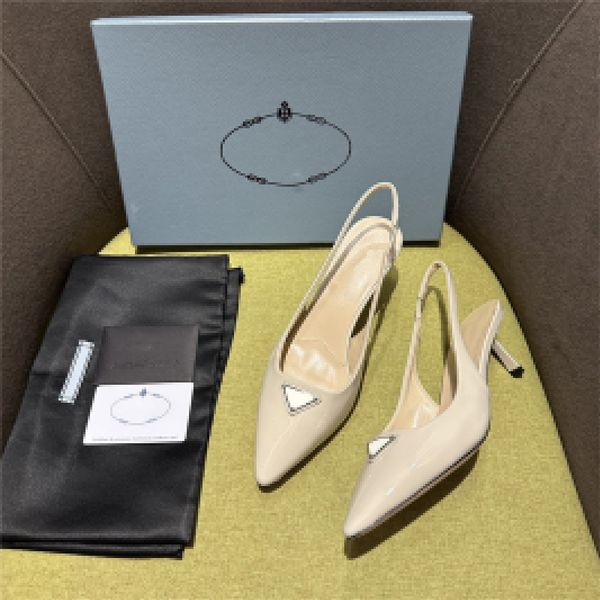 designer luxury triangle logo cielo beige pointed toe slingback pump kitten heel shoes with box, Black
designer luxury triangle logo cielo beige pointed toe slingback pump kitten heel shoes with box, Black
