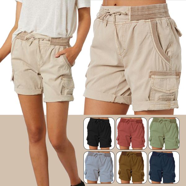 women's shorts cargo pants soft comfortable casual cotton elastic waist summer bottoms jeans high waisted 230707, White;black
women's shorts cargo pants soft comfortable casual cotton elastic waist summer bottoms jeans high waisted 230707, White;black