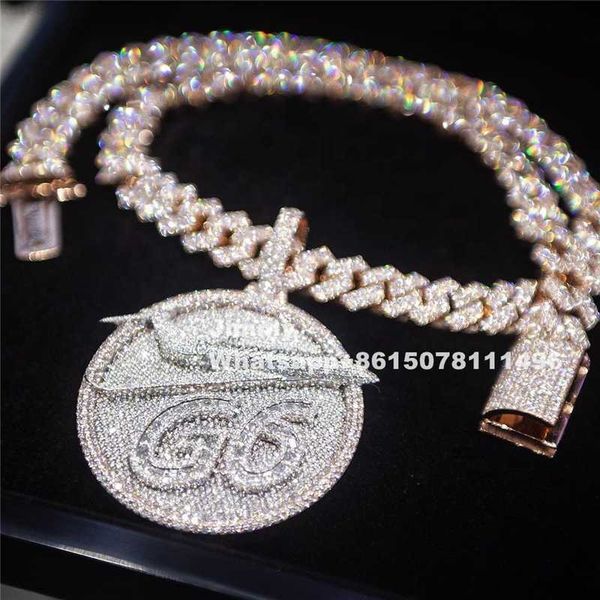 2023 customized hiphop iced out round pendant jewelry pass diamond tester full with vvs moissanite diamond charm, Silver
2023 customized hiphop iced out round pendant jewelry pass diamond tester full with vvs moissanite diamond charm, Silver