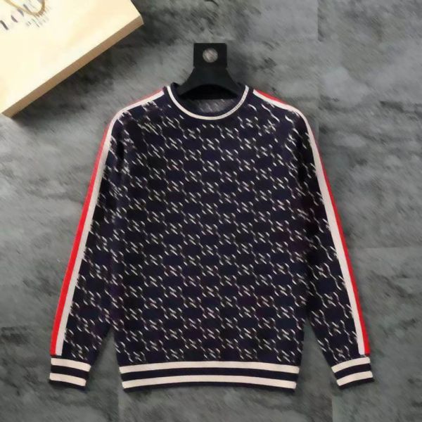 men's and women's designer sweater pullover men's classic long sleeve sweater sweater embroidered knitted men's clothing, White;black
men's and women's designer sweater pullover men's classic long sleeve sweater sweater embroidered knitted men's clothing, White;black