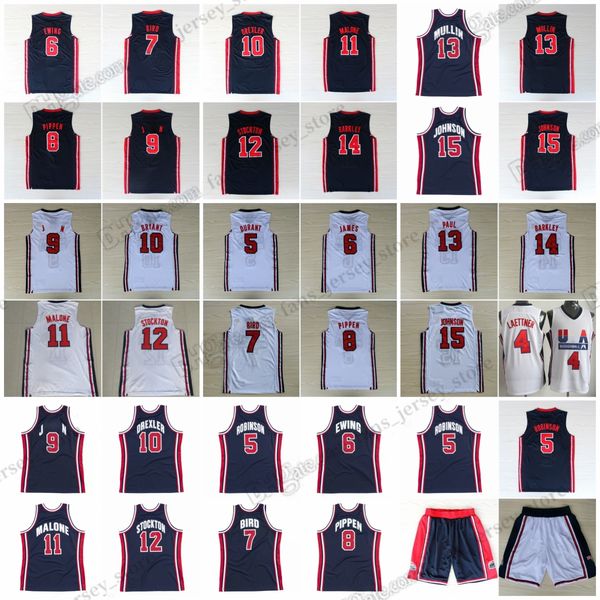 1992 retro basketball jerseys 7 bird 5 robinson 10 drexler 8 pippen 11 malone 12 stockton 13 mullin 15 johnson14 barkley 4 laettner, Black;red
1992 retro basketball jerseys 7 bird 5 robinson 10 drexler 8 pippen 11 malone 12 stockton 13 mullin 15 johnson14 barkley 4 laettner, Black;red