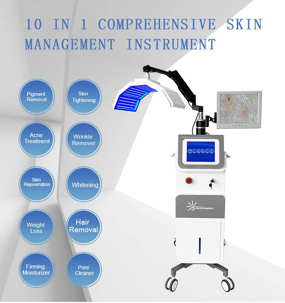 new arrival multifunctional hydra high frequency aqua peeling facial machine with pdt led light, Black;white
new arrival multifunctional hydra high frequency aqua peeling facial machine with pdt led light, Black;white
