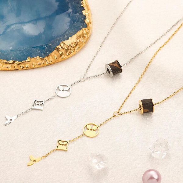 fashion designer 18k gold silver plated pendant necklaces high-end stainless steel brand letter links chains flower geometry necklace jewelr
fashion designer 18k gold silver plated pendant necklaces high-end stainless steel brand letter links chains flower geometry necklace jewelr