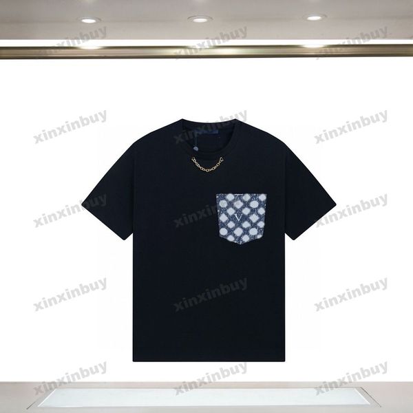 xinxinbuy men designer tee t shirt 23ss paris denim pockets short sleeve cotton women white black blue xs-l, Black;brown
xinxinbuy men designer tee t shirt 23ss paris denim pockets short sleeve cotton women white black blue xs-l, Black;brown