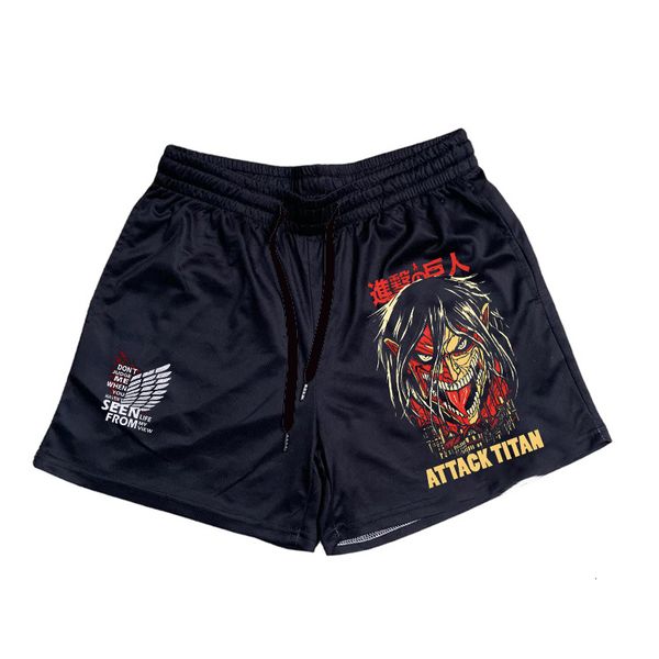 men's shorts gym shorts anime shorts men women attack on titan eren 3d printed quick mesh dry casual short pants for fitness workout ru, White;black
men's shorts gym shorts anime shorts men women attack on titan eren 3d printed quick mesh dry casual short pants for fitness workout ru, White;black