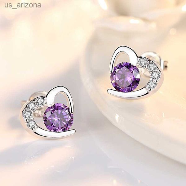 karopel 925 sterling silver stud earring woman fashion jewelry new heart-shaped amethyst zircon earrings l230620, Golden;silver
karopel 925 sterling silver stud earring woman fashion jewelry new heart-shaped amethyst zircon earrings l230620, Golden;silver