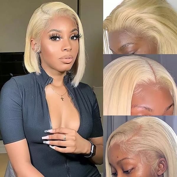 new product 613 blonde short bob wigs brazilian straight bob human hair wigs 13x4 hd lace frontal wigs for women, Black;brown
new product 613 blonde short bob wigs brazilian straight bob human hair wigs 13x4 hd lace frontal wigs for women, Black;brown