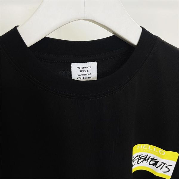 raincoats hello my name is vetements t shirt men yellow oversize women tshirt vtm tee, Black
raincoats hello my name is vetements t shirt men yellow oversize women tshirt vtm tee, Black