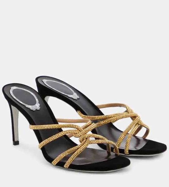 designer women jewel sandal rc embellished satin suede leather mules sandal slide helel genuine leather sliver sole summer crystals pumps sl, Black
designer women jewel sandal rc embellished satin suede leather mules sandal slide helel genuine leather sliver sole summer crystals pumps sl, Black