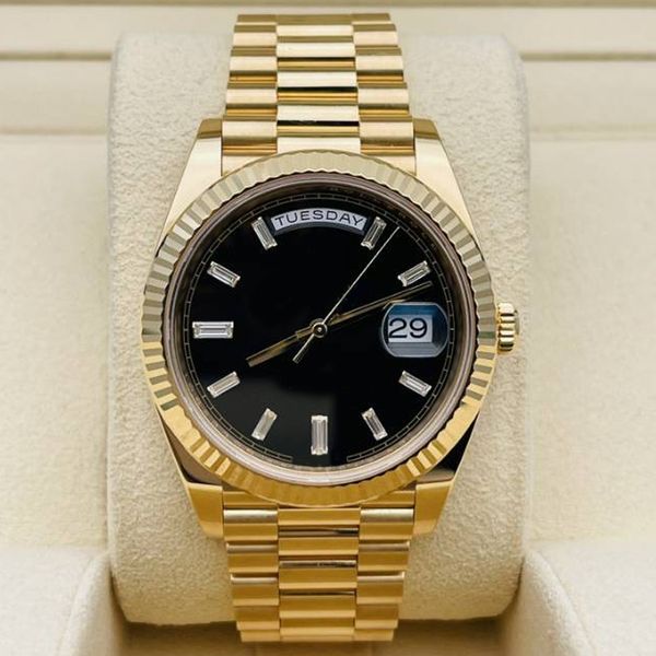 gold mens watch date montre de luxe 40mm womens watches automatic movement full stainless steel waterproof luminous mechanical wristwatches, Slivery;brown
gold mens watch date montre de luxe 40mm womens watches automatic movement full stainless steel waterproof luminous mechanical wristwatches, Slivery;brown