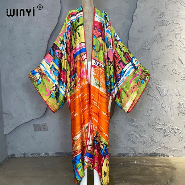 women's swimwear winyi summer women graffiti printing long sleeve cardigan female loose beach cover up boho dress streetwear kimono 230, White;black
women's swimwear winyi summer women graffiti printing long sleeve cardigan female loose beach cover up boho dress streetwear kimono 230, White;black