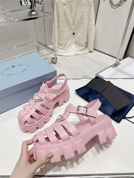 designer luxury women's logo icon rubber soft cage chunky platform sandal sandals shoes with box, Black
designer luxury women's logo icon rubber soft cage chunky platform sandal sandals shoes with box, Black