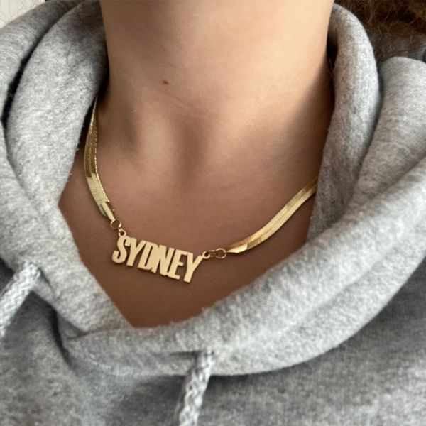 pendant necklaces kristenco custom snake chain necklace name personality nameplate jewelry gift for women mom girl 230710, Silver
pendant necklaces kristenco custom snake chain necklace name personality nameplate jewelry gift for women mom girl 230710, Silver