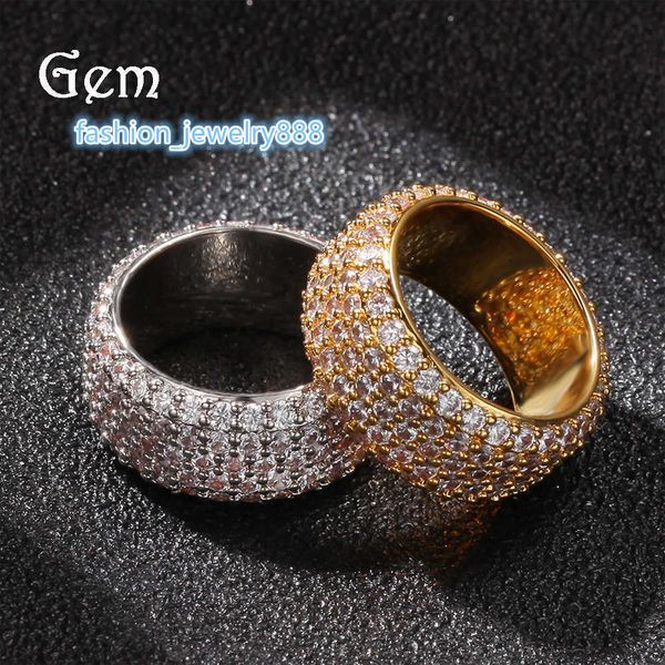 hip hop copper inlaid with zirconium five rows of full diamond rings personalized trend pieces hip-hop hand accessories, Silver
hip hop copper inlaid with zirconium five rows of full diamond rings personalized trend pieces hip-hop hand accessories, Silver