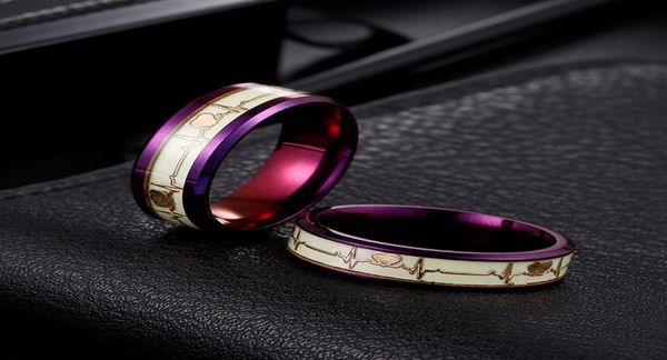 luminous couple ring 8mm 6mm glowing heartbeat ecg ring purple wedding ring shining love in the dark1775627, Silver
luminous couple ring 8mm 6mm glowing heartbeat ecg ring purple wedding ring shining love in the dark1775627, Silver