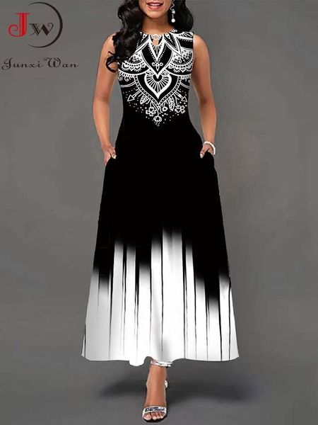 basic casual dresses summer boho long dresses women elegant sleeveless casual floral print beach party maxi dress 230710, Black;gray
basic casual dresses summer boho long dresses women elegant sleeveless casual floral print beach party maxi dress 230710, Black;gray