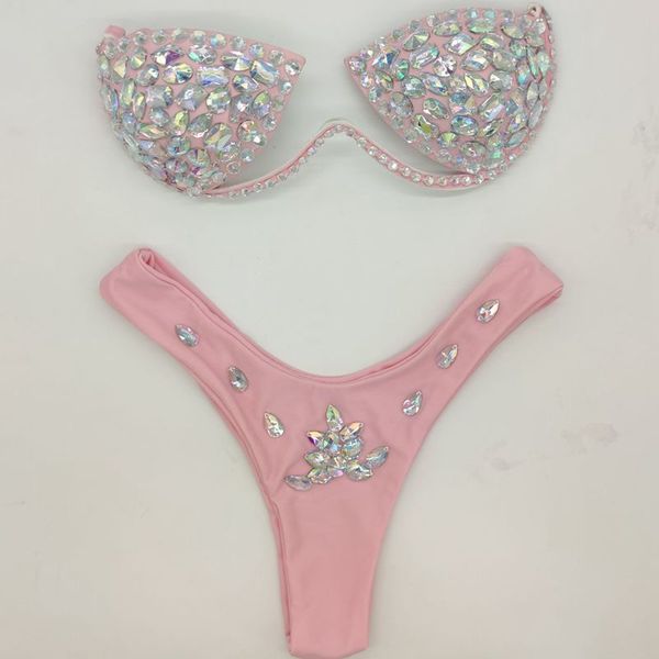 women's swimwear women bikini set diamond swimwear bling stones summer bathing suit swimsuit biquini 230707, White;black
women's swimwear women bikini set diamond swimwear bling stones summer bathing suit swimsuit biquini 230707, White;black