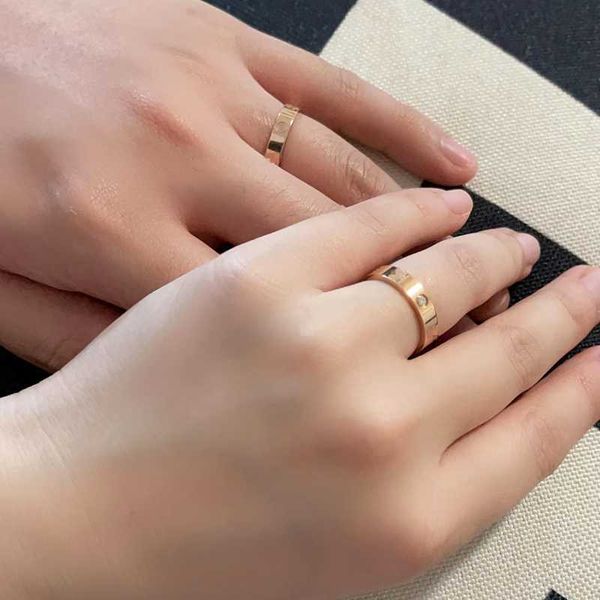 high version 18k rose gold ring women's narrow su750 couple plain pair light luxury v men's wide valentine's day rk7j, Silver
high version 18k rose gold ring women's narrow su750 couple plain pair light luxury v men's wide valentine's day rk7j, Silver