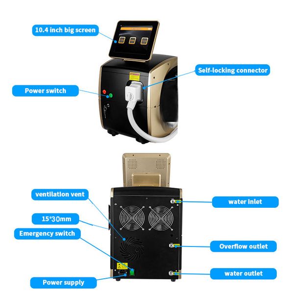 triple wavelength deskdiode laser machine factory in china for permanent hair removal depilate portable ice prenium titanium clicks home use, Black
triple wavelength deskdiode laser machine factory in china for permanent hair removal depilate portable ice prenium titanium clicks home use, Black