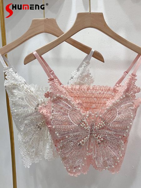 women's tanks camis cute pearl lace camisole woman 2023 summer sweet beaded tube corset underwear beautiful backless sling bra 230707, White
women's tanks camis cute pearl lace camisole woman 2023 summer sweet beaded tube corset underwear beautiful backless sling bra 230707, White