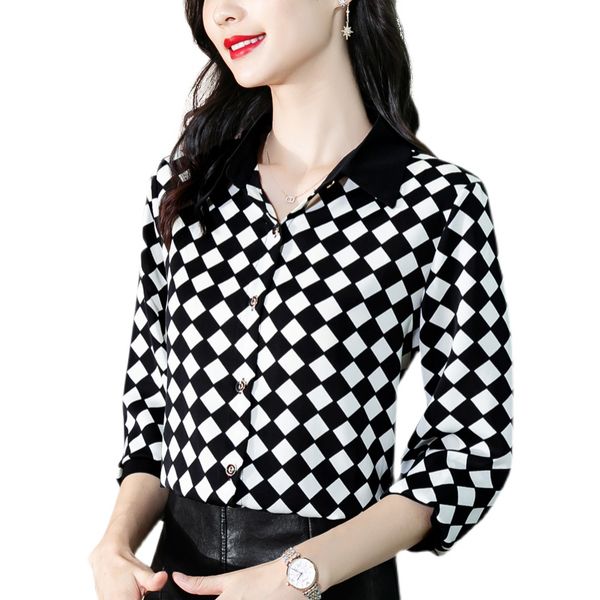 geometric printed bright silk shirt runway women luxury designer long sleeve button up shirts beautiful spring autumn winter slim office lad, White
geometric printed bright silk shirt runway women luxury designer long sleeve button up shirts beautiful spring autumn winter slim office lad, White