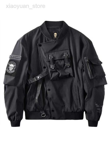 men's jackets god of death bomber jacket chest pocket techwear men punk hip hop tactical streetwear black varsity jackets oversized ma1, Black;brown
men's jackets god of death bomber jacket chest pocket techwear men punk hip hop tactical streetwear black varsity jackets oversized ma1, Black;brown