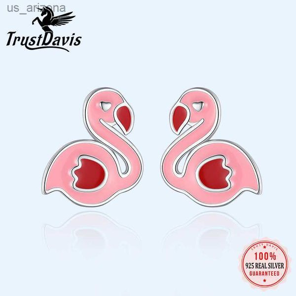 trustdavis real 925 sterling silver sweet pink glaze flamingo stud earrings for daughter girls kids lady fine gift jewelry dk071 l230620, Golden;silver
trustdavis real 925 sterling silver sweet pink glaze flamingo stud earrings for daughter girls kids lady fine gift jewelry dk071 l230620, Golden;silver