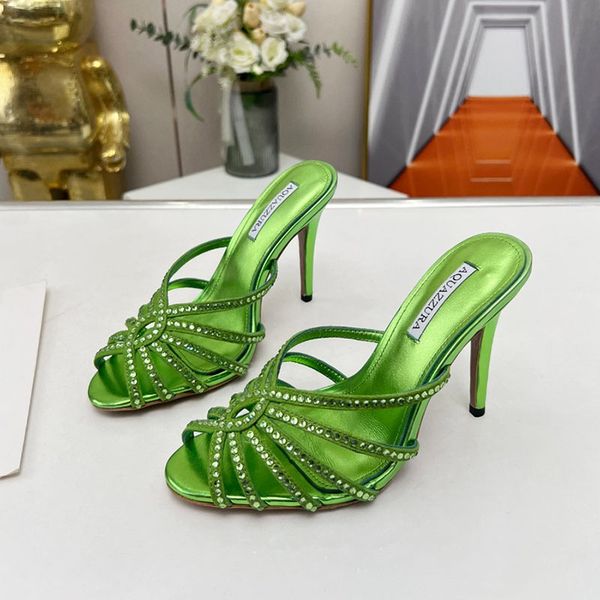 aquazzura rhinestones flow mules slides sandals slip on stiletto heels women's luxury designer genuine leather outsole evening party sh, Black
aquazzura rhinestones flow mules slides sandals slip on stiletto heels women's luxury designer genuine leather outsole evening party sh, Black