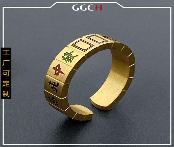 thirteen yao mahjong creative fashion titanium steel open ring men039s and women039s trend personality versatile ring jewelr9988719, Black
thirteen yao mahjong creative fashion titanium steel open ring men039s and women039s trend personality versatile ring jewelr9988719, Black