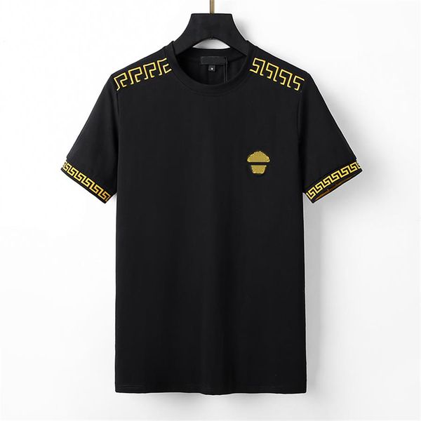 2023 short sleeved men's summer t-shirt men's fashionable round neck shirt cotton trend half sleeved, White;black
2023 short sleeved men's summer t-shirt men's fashionable round neck shirt cotton trend half sleeved, White;black