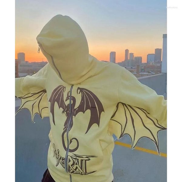 women's hoodies gothic vintage punk sweatshirt hip hop streetwear women print long sleeve casual zipper jacket hooded y2k cardigan, Black
women's hoodies gothic vintage punk sweatshirt hip hop streetwear women print long sleeve casual zipper jacket hooded y2k cardigan, Black